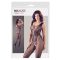 NO:XQSE - ujjatlan, nyitott necc overall-body - fekete S-L