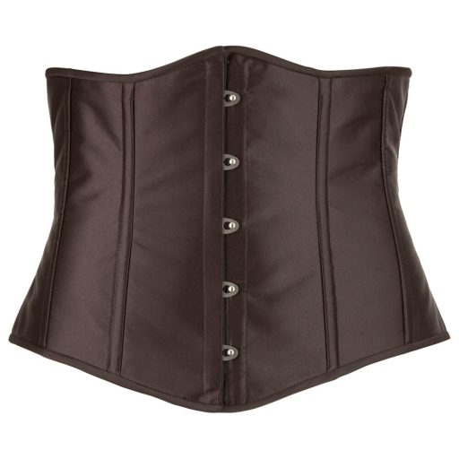 Cottelli Plus Size - szatén derékfűző fekete