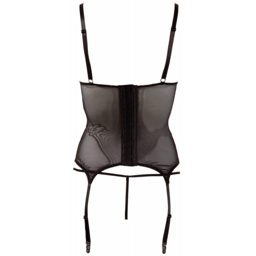 Cottelli - fényes csíkos, áttetsző felső fekete