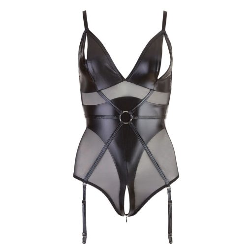 Cottelli Bondage - fényes body bilincsekkel fekete