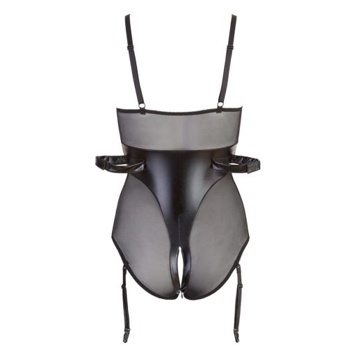 Cottelli Bondage - fényes body bilincsekkel fekete