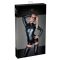 / Noir - fényes, hosszúujjú overál short (fekete)
