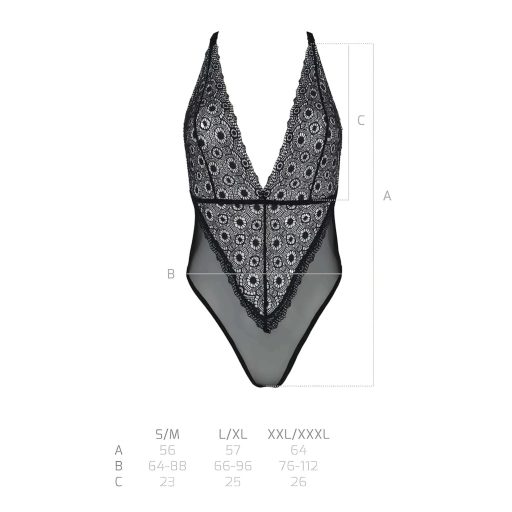 / Passion Eco Zinnia - csipke body (fekete)