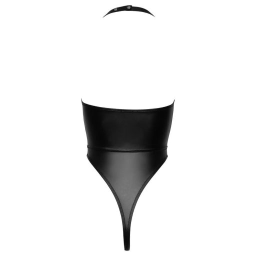 Cottelli Party - fényes, nyakpántos body (fekete)