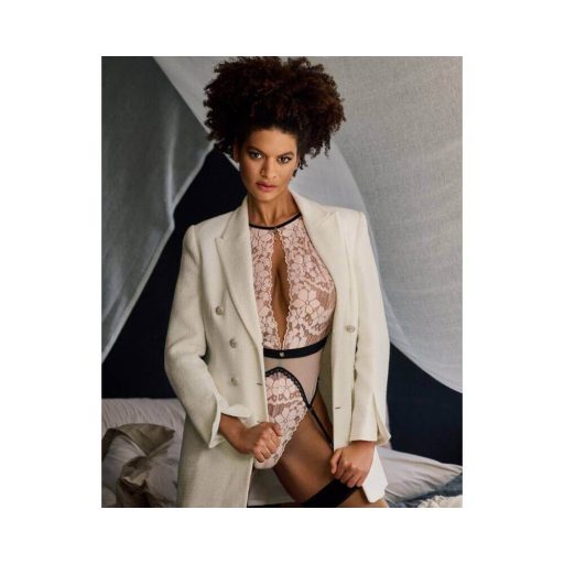 Obsessive Lilines - harisnyatartós body pink