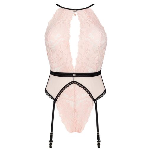 Obsessive Lilines - harisnyatartós body pink