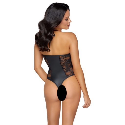 Cottelli Party - virágmintás body fekete