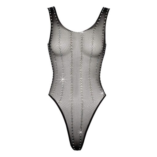 Fantasy by Cottelli - strasszos necc body fekete - S-L