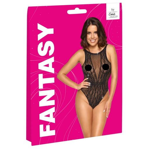 Fantasy by Cottelli - strasszos body fekete - S-L