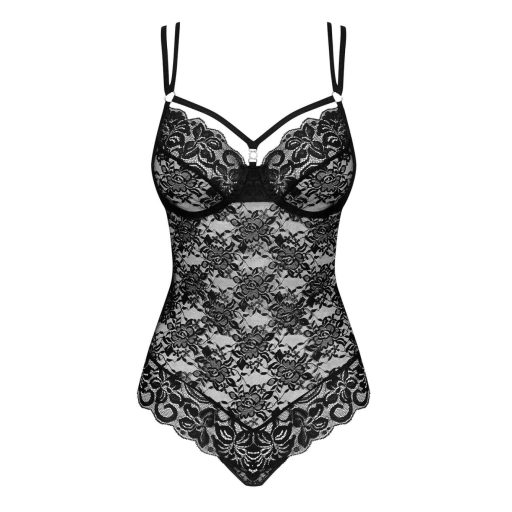 / Obsessive 860-TED-1 - szuper szexi csipke body (fekete)