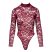 Cottelli - átlátszó csipke body (piros)