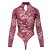 Cottelli - átlátszó csipke body (piros)