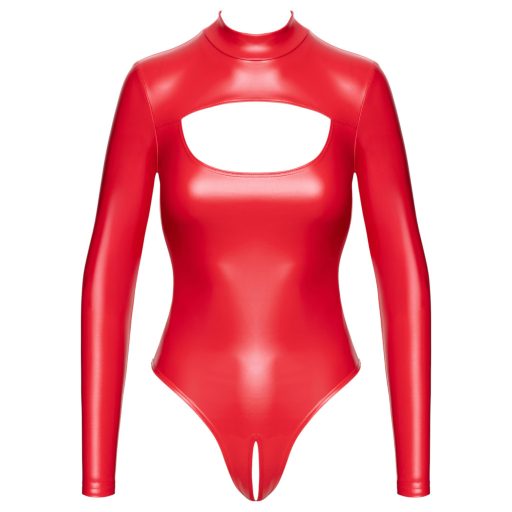 Noir - fényes hatású body (piros)