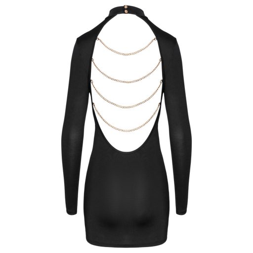 Cottelli - nyitott hátú, láncos miniruha (fekete)