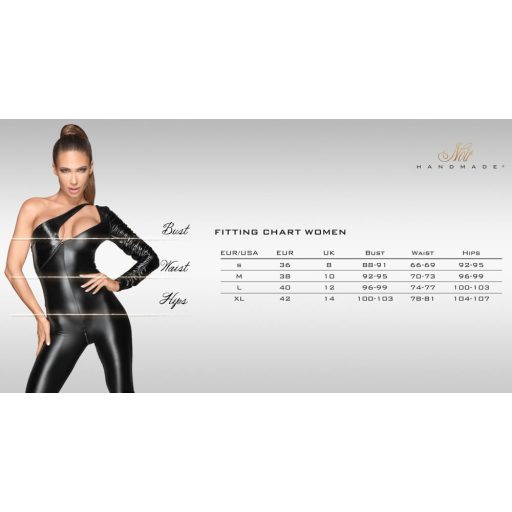 Noir - hosszú, fényes leggings fekete