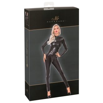 Noir - kígyóbőr mintás, hosszú overall fekete