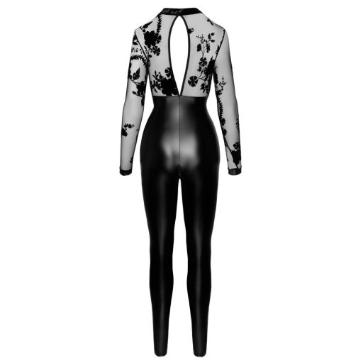 Noir - overall csipkefelsővel fekete