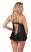 Cottelli - Lenge, fodros babydoll fekete