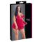 Cottelli Plus Size - csipkés, lenge babydoll piros
