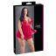 Cottelli Plus Size - csipkés, lenge babydoll piros