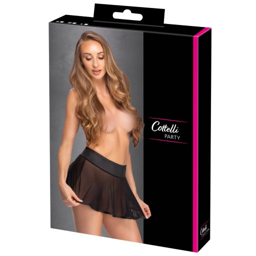 Cottelli Party - rakott miniszoknya, szexi ruha (fekete)