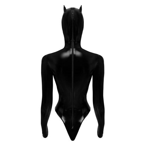 / Black Velvets - hosszúujjú Batwoman body (fekete)