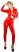 LATEX - hosszúujjú női overall (piros)