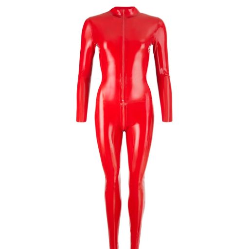 LATEX - hosszúujjú női overall piros