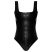 LATEX - végig cipzáras latex body (fekete)