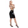 LATEX - latex midiszoknya (fekete)