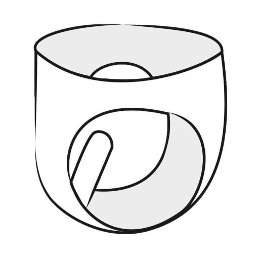 LATEX - női alsó hüvelykondommal fekete