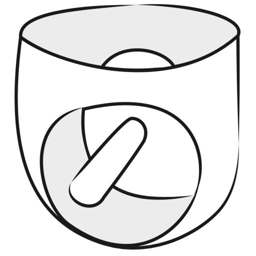 LATEX - férfi alsó belső péniszes anál dildóval fekete