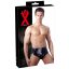 LATEX - férfi alsó belső kúpos anál dildóval fekete