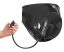 LATEX - női alsó 2db pumpálható belső dildóval fekete