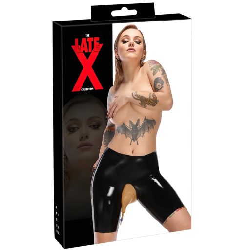 / LATEX - Pisifogó latex alsó, leeresztő nyílással (fekete)