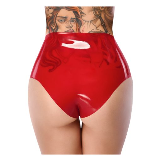 / LATEX - alsó élethű dildóval (piros)