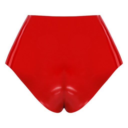 / LATEX - alsó élethű dildóval (piros)