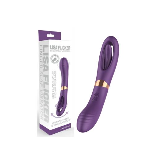 Funny Me Dual - akkus, 2in1 nyelves vibrátor lila