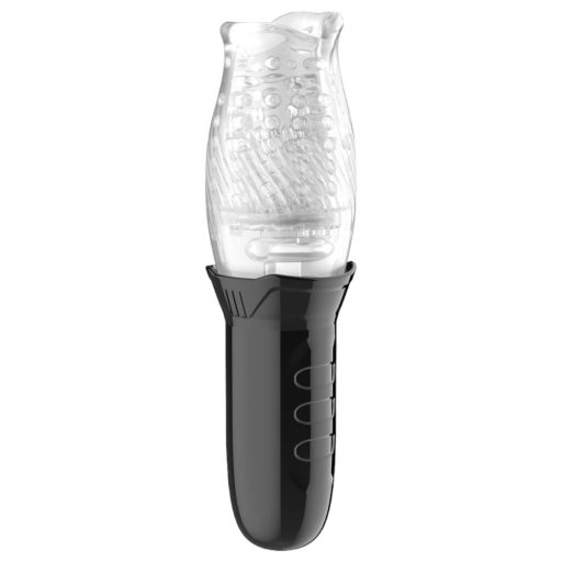 Funny Me Bellucci 360 - forgó-rezgő maszturbátor áttetsző-fekete