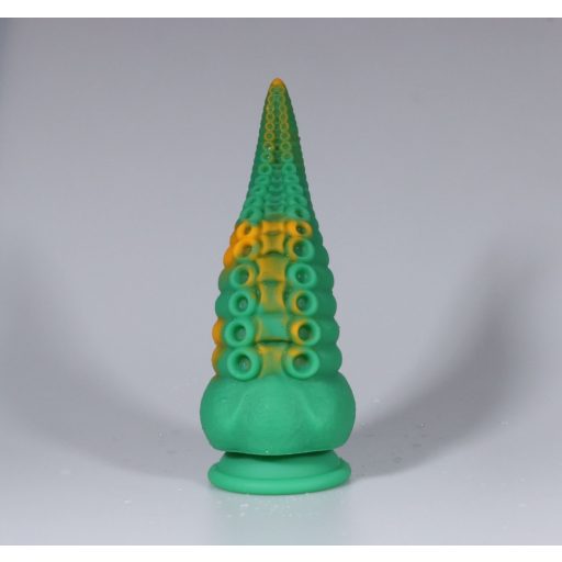 OgazR Octopuss - tapadótalpas polipkar dildó - 21 cm zöld-sárga