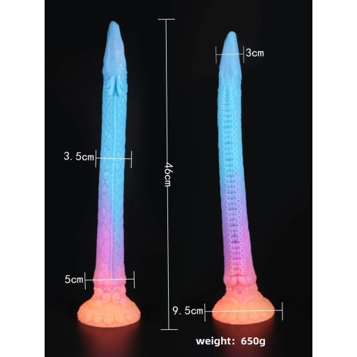 OgazR XXL Eel - fluoreszkáló anál dildó - 47 cm pink