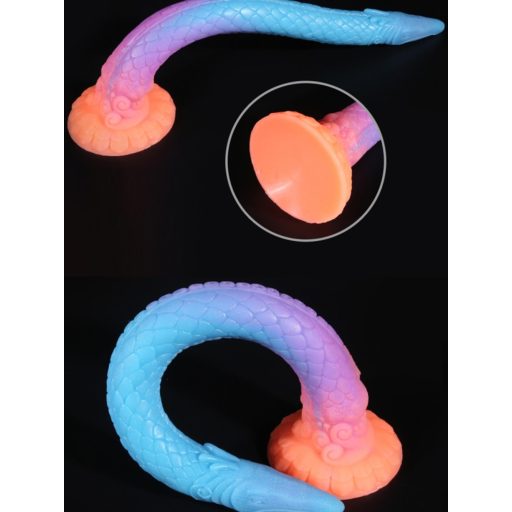 OgazR XXL Eel - fluoreszkáló anál dildó - 47 cm pink