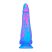 Inkipus - herés szilikon dildó - 18cm (kék-pink)