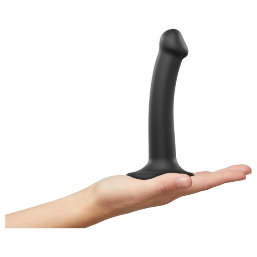 Strap-on-me Dual S - dupla rétegű dildó (fekete)