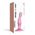 Strap-on-me Curvy S - hullámos, talpas dildó (pink)