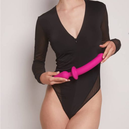 / Strap-on-me Swith Semi-Realistic L - 2in1 szilikon dildó pink