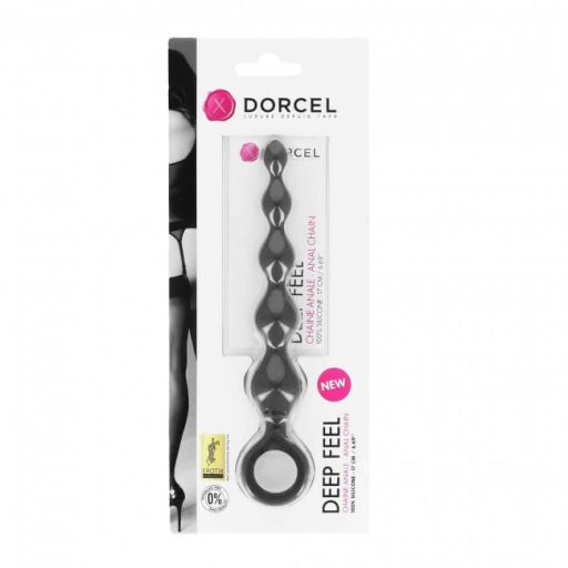 Dorcel Deep Feel - gyöngyös anál dildó fekete