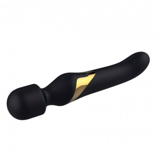 Dorcel Dual Orgasms Gold - akkus, 2in1 masszírozó vibrátor fekete