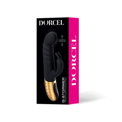 Dorcel G-stormer - akkus, lökő csiklókaros vibrátor fekete
