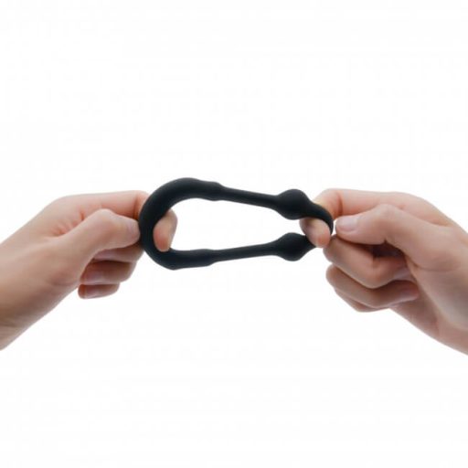 Dorcel Stronger Ring - fém betétes péniszgyűrű fekete